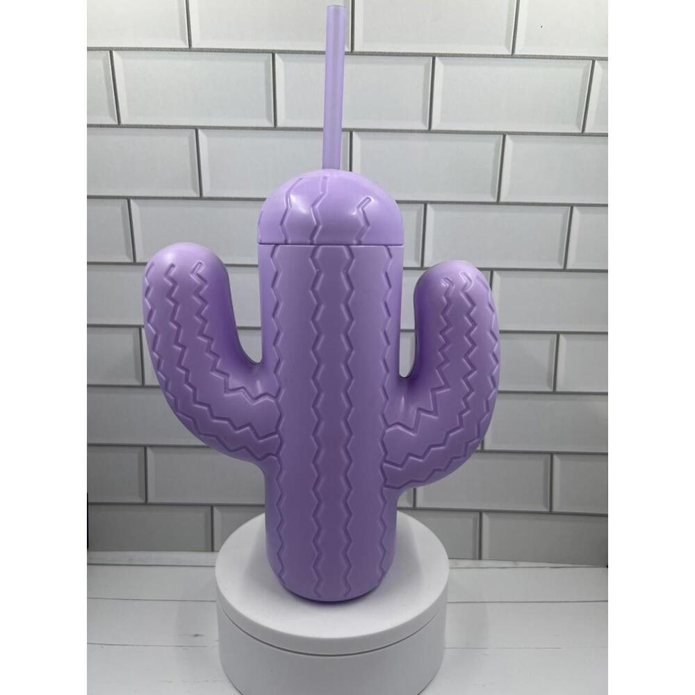 PINK SKY Lookin Sharp 21oz Purple Cactus Cup / Brand NEW no box